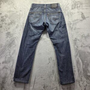 Levis 514 Jeans Mens 29x30 Blue Slim Straight Zip Fly Denim Zipper Back Pockets